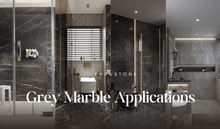 Grey Marble in Bathroom Applications Grey Marble in Bathroom Applications