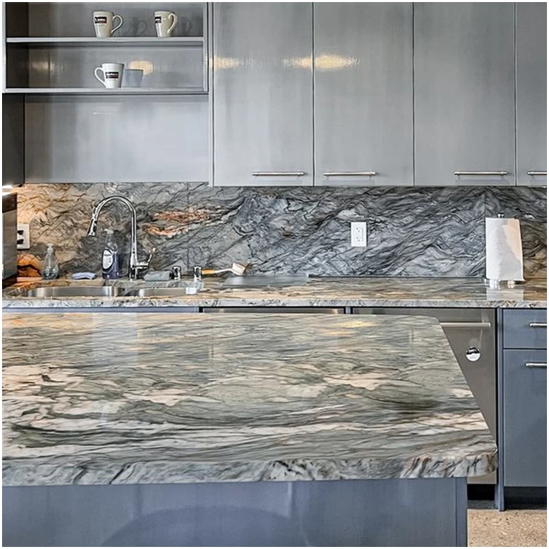 Fusion Blue Quartzite 1 Fusion Blue Quartzite Countertops For Luxury Kitchen