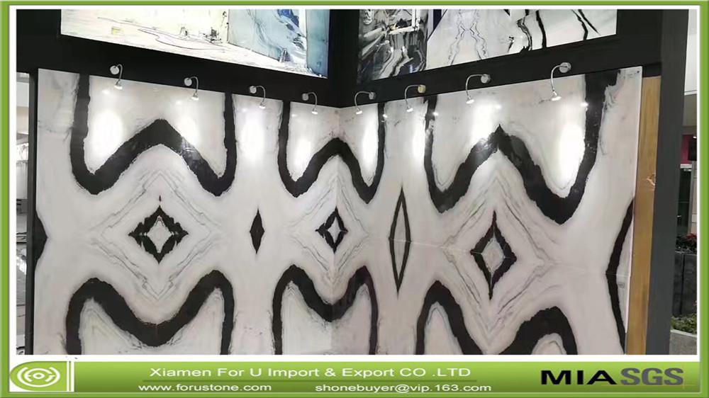 Chinese White Marble Panda White Marble Bookmatch 6 Chinese White Marble Panda White Marble Bookmatch