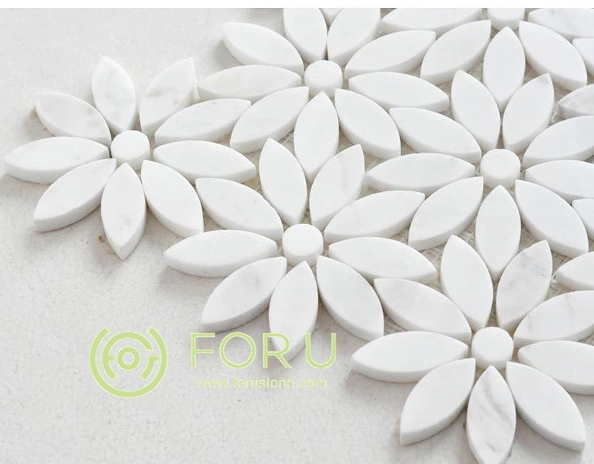 What is the 3d shaped marble mosaic tiles? 9 What is the 3d shaped marble mosaic tiles?