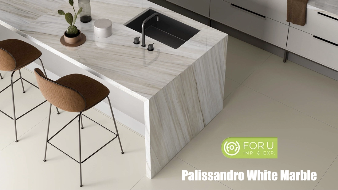 Several problems that white marble countertops may face 11 Palissandro White Marble Kitchen Countertops