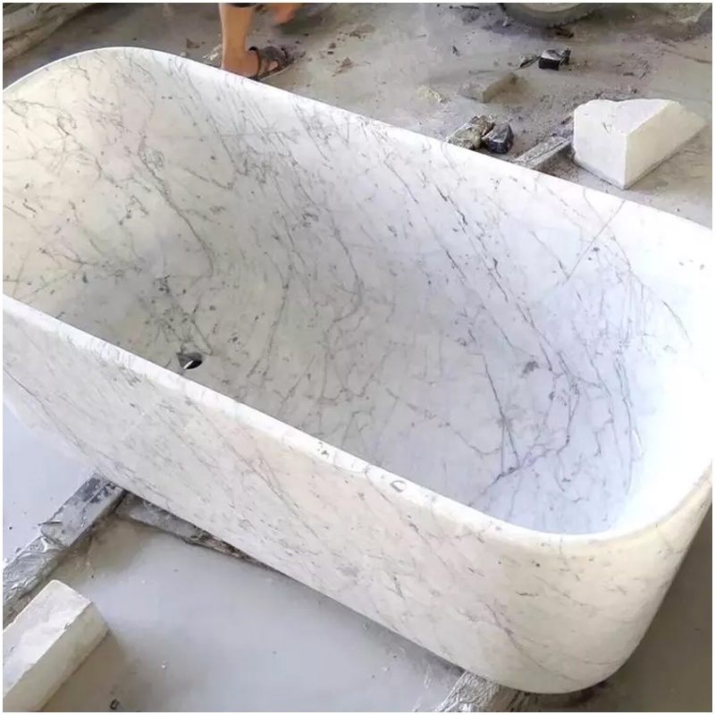 Carrara White Marble For Bathtub: Pros And Cons 9 CarraraWhiteStatuarioWhiteMd 1669970075520
