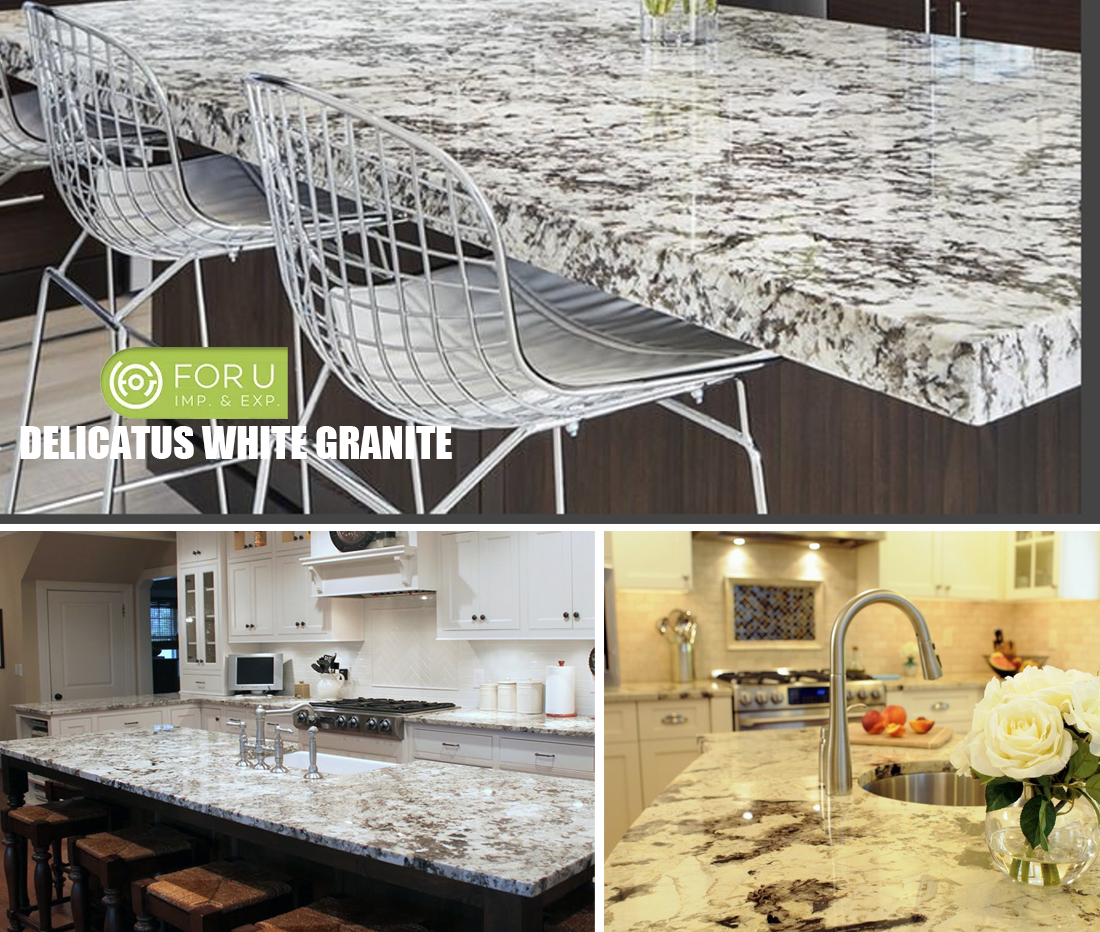 The suitability of white granite countertops in different interior decoration styles 18 Delicatus White Granite Kitchen Island Countertops Projects FOR U STONE