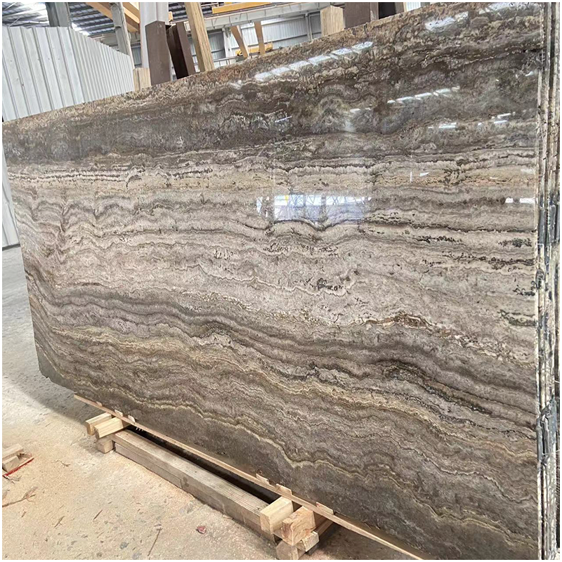 TOP 8 Travertine Slab Design Potential, Beauty and Durability 2 Silver Grey Travertine Slab