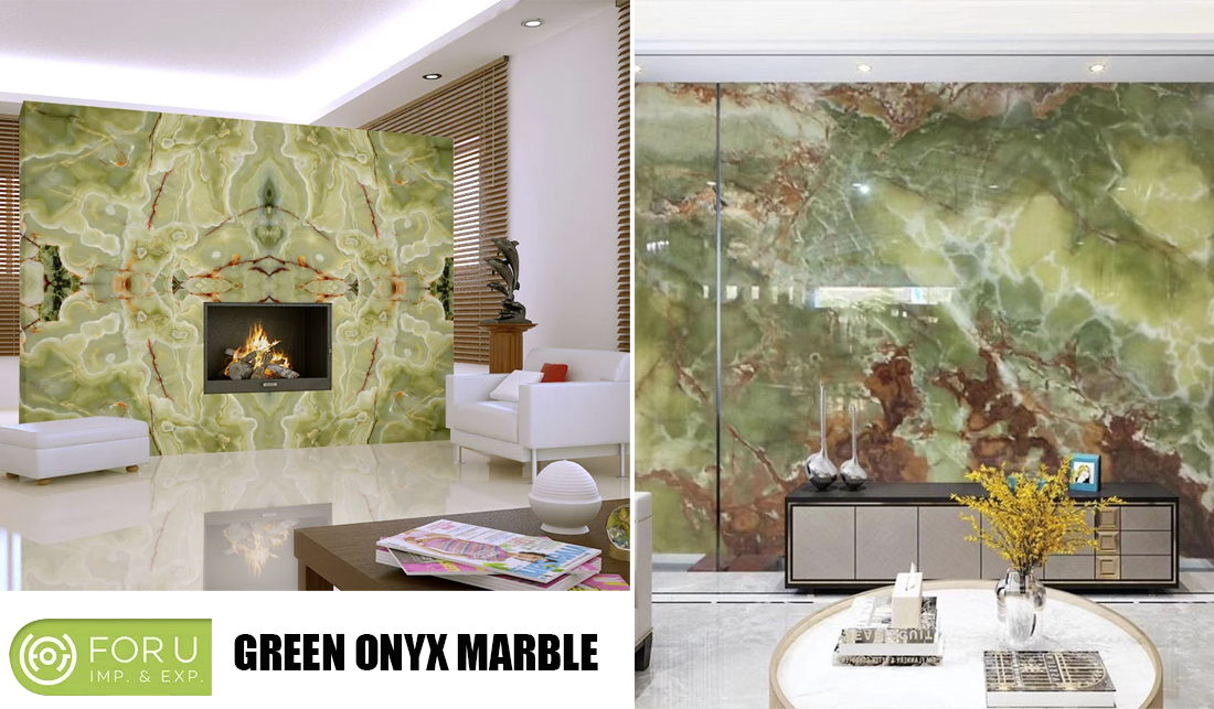 Top 10 Best Selling Marble Feature Wall 8 Natural Green Onyx Marble Feature Wall Projects FOR U STONE