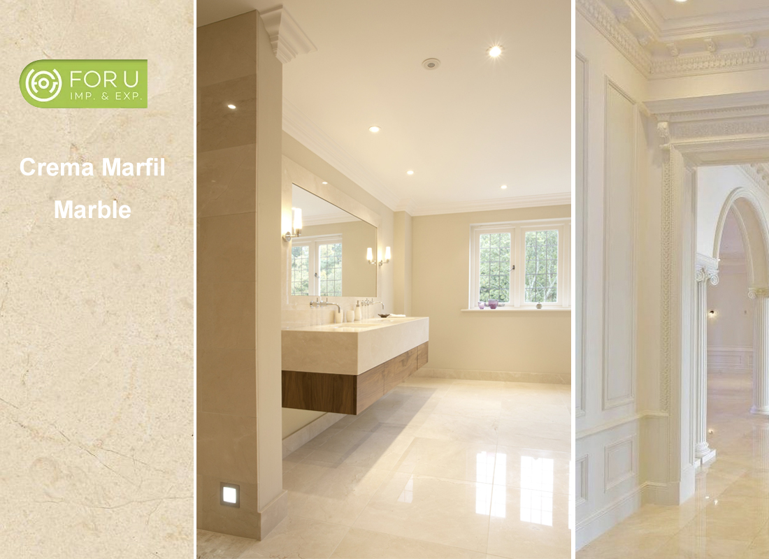 Beige marble: natural beauty that reflects a sense of luxury 16 Crema Marfil Beige Marble Tiles Projects FOR U STONE
