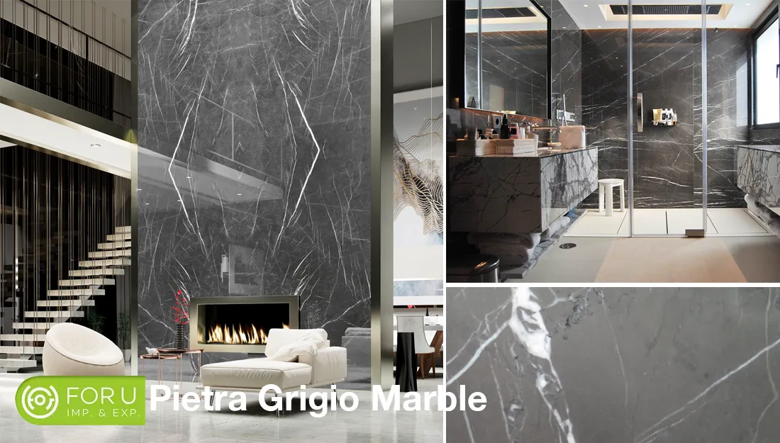 Common Applications of Graystone marble in Architecture and Interior Design 15 Pietra Grigio Marble Residences Projects FOR U STONE