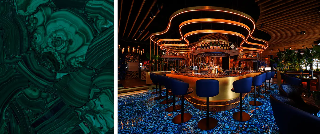 Agate countertops are a stylish companion for kitchens 15 Semi Precious Stone