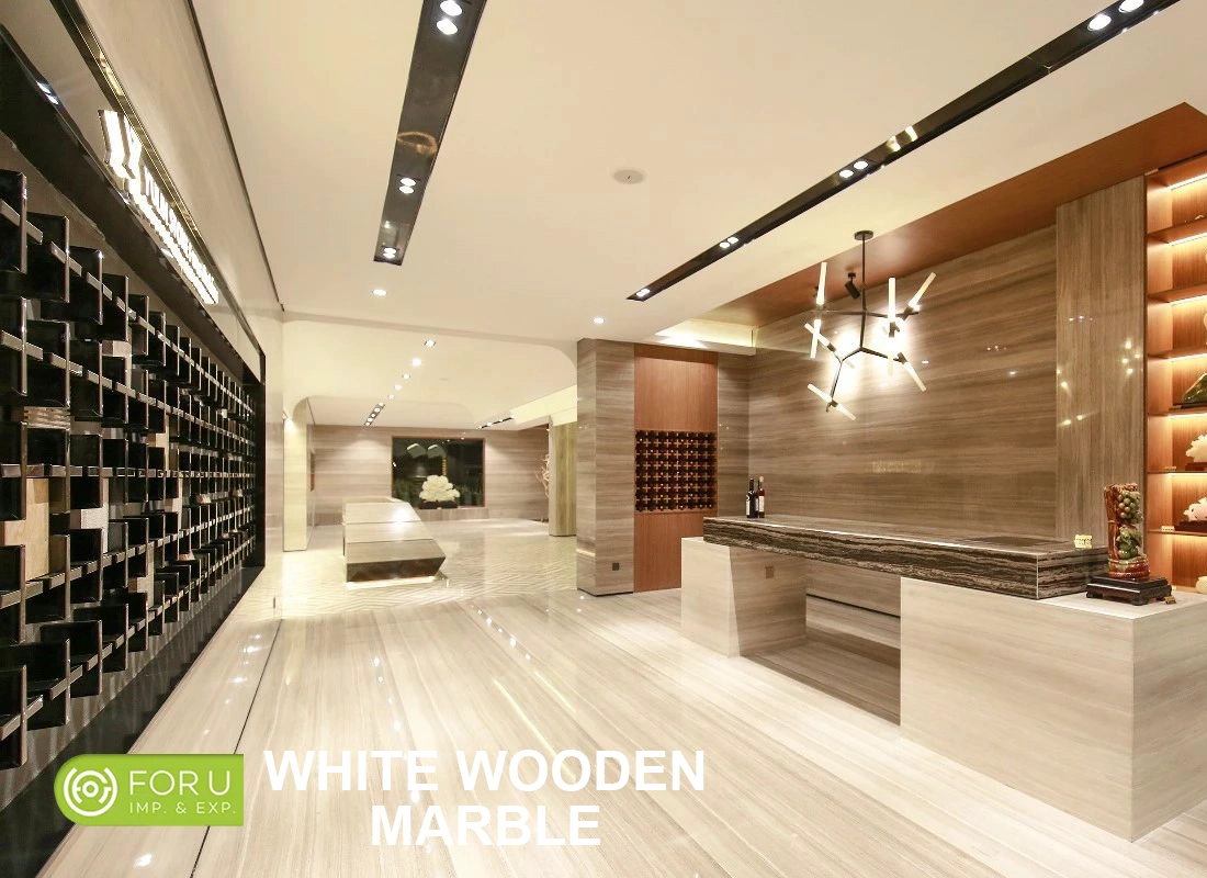 Why is white wood marble becoming more and more popular? 21 Polished White Wood Marble Flooring Projects