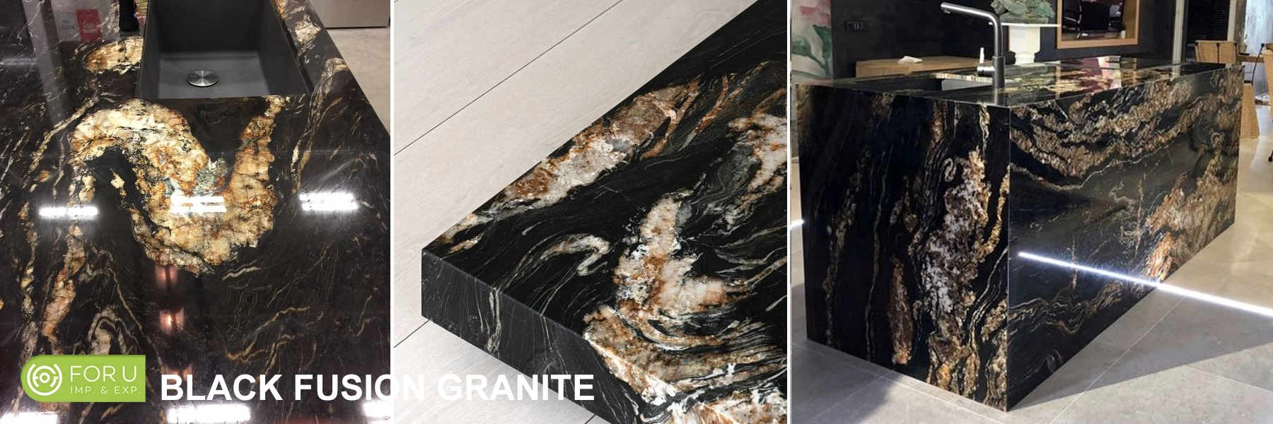 Natural Granite vs. Other Stone Countertops in 2024: Which is Right for Your Kitchen? 13 Luxury Black Fusion Granite Kitchen Countertop Designs FOR U STONE