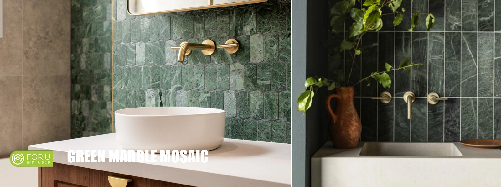 Perfect Application of Marble Mosaic Tiles 1 Green Marble Mosaic Tile Bathroom Designs FOR U STONE