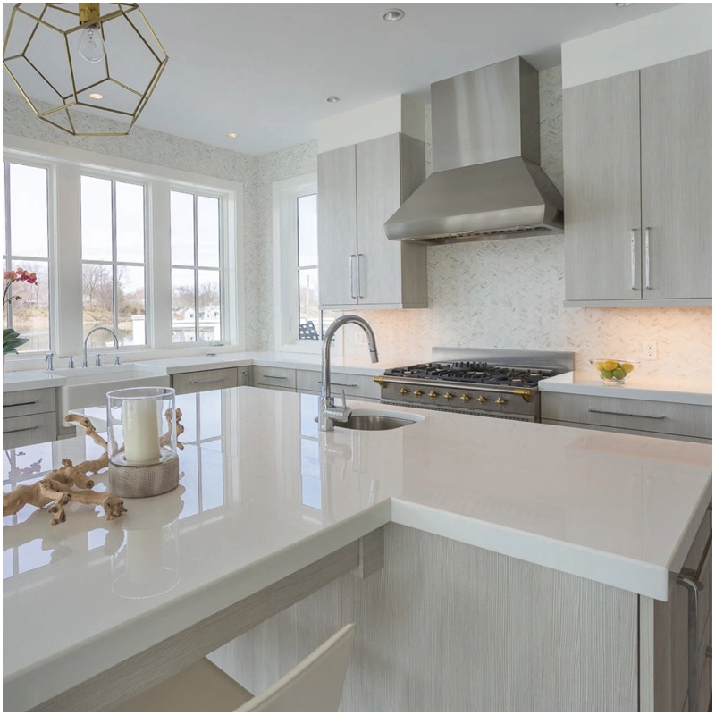 Application of Nano glass in Various Industries 12 Super White Nano Crystallized Glass Countertops Designs FOR U STONE