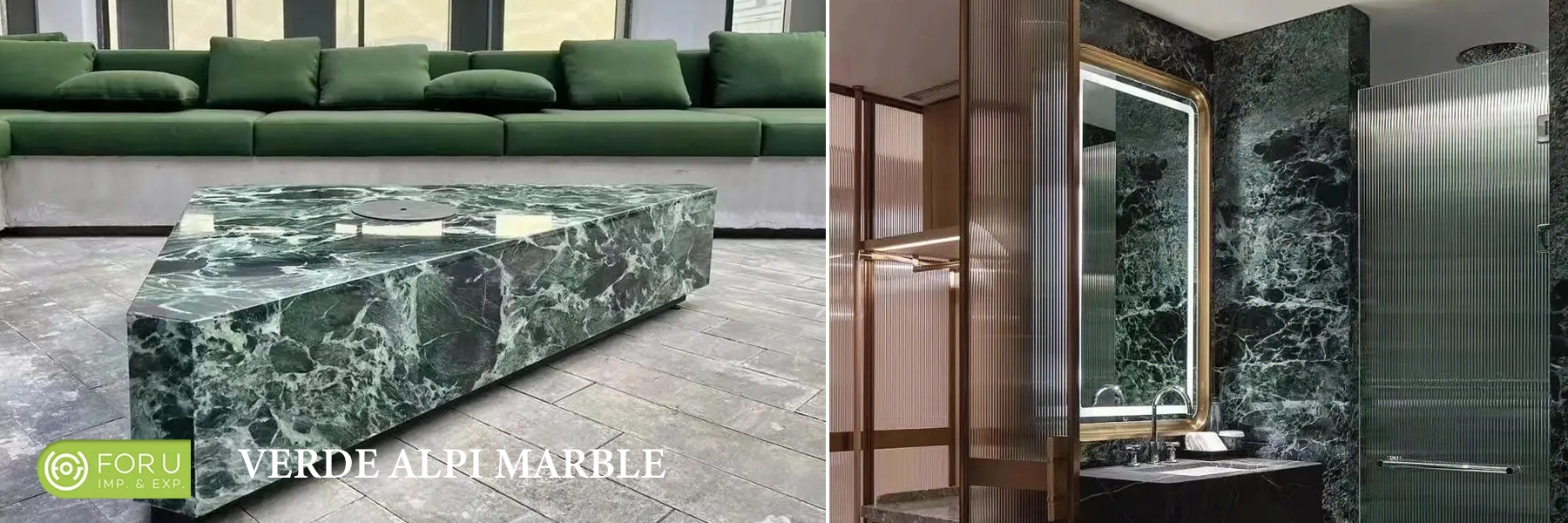 The art of luxury marble in high-end space design 14 Verde Alpi Marble Luxury indoor Designs FOR U STONE