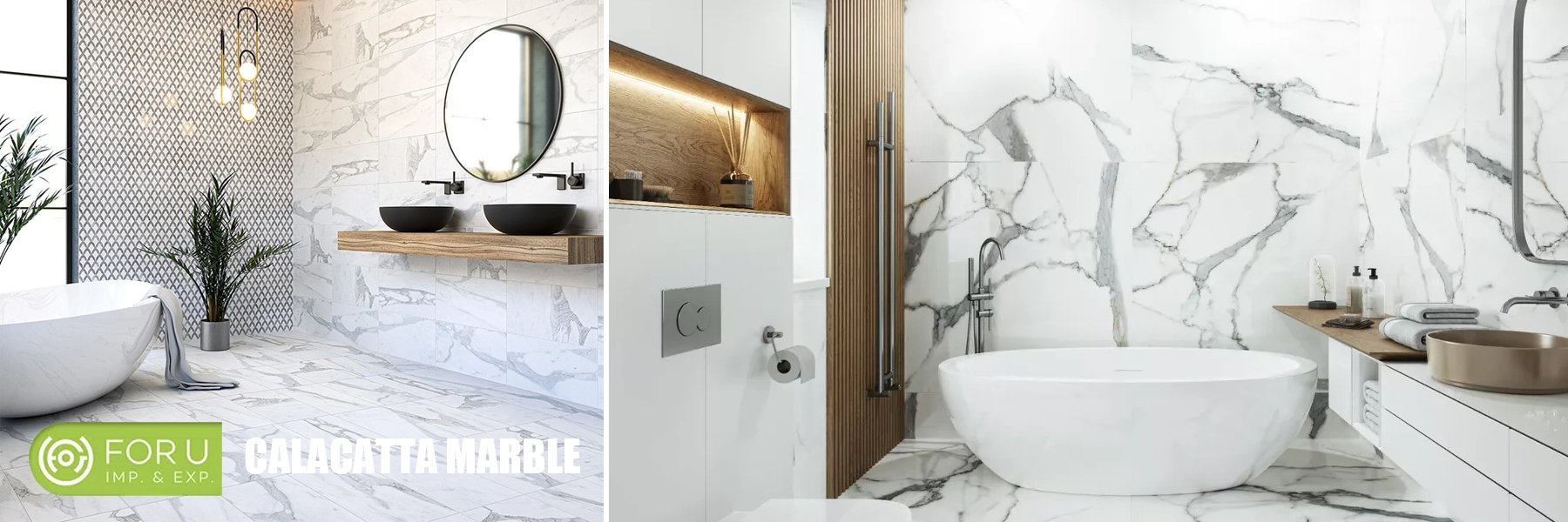 The Versatility of White Marble Bathroom Tiles 4 White Marble Calacatta Tiles For Luxury Bathroom Projects FOR U STONE