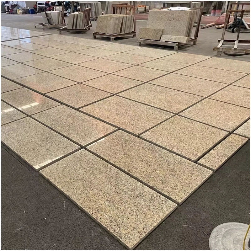 Amarello Ornamental Granite Facade Tiles