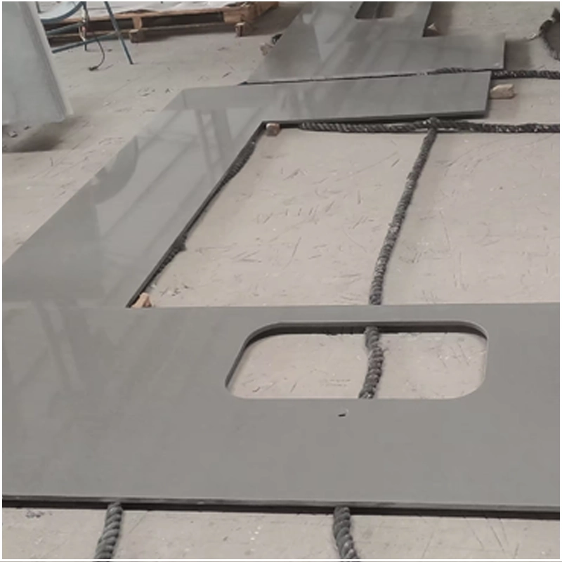 Engineered Dark Grey Quartz Countertops