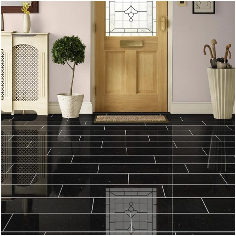 Top 10 Granite Tiles recommendations 19 Polished Black Galaxy Granite Tiles Projects FOR U STONE