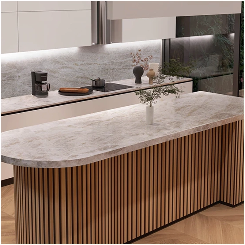 Why Taj Mahal Quartzite is a Popular Choice in Modern Interior Design 11 Taj Mahal Quartzite Luxury Kitchen Designs FOR U STONE