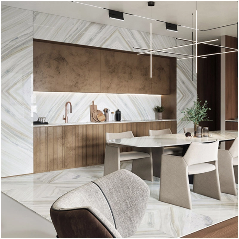 Top 10 most popular stone types in 2024 13 Ondulato White Marble Livingroom Floor and Wall Projects FOR U STONE