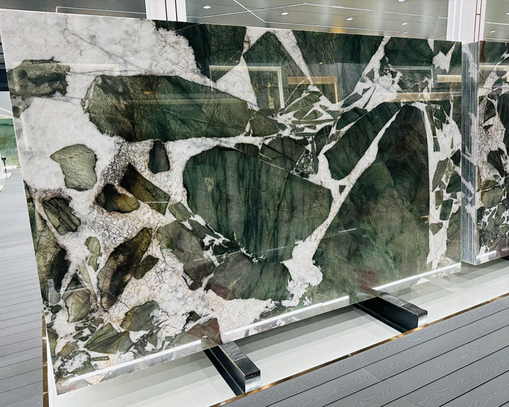 Green Quartzite Slabs 45 Botanic Wave Cristallo Quartzite