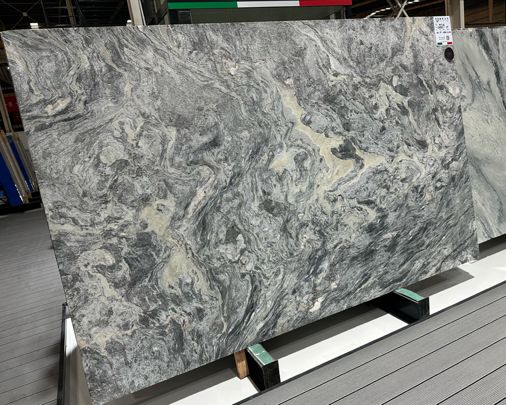 Green Quartzite Slabs 54 Grooved Amazon Quartzite