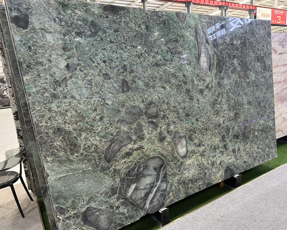 Green Quartzite Slabs 56 Palladium Smeraldo Quartzite Slab