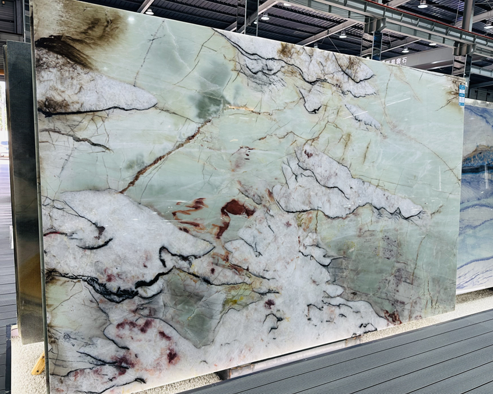 Green Quartzite Slabs 51 Tiffany Cristallo Green Quartzite Slabs