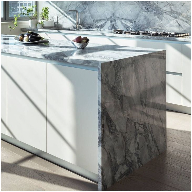 2025 A Modern Marvel Designs with Super White Quartzite 11 Super White Quartzite Kitchen Projects For Apartment in USA