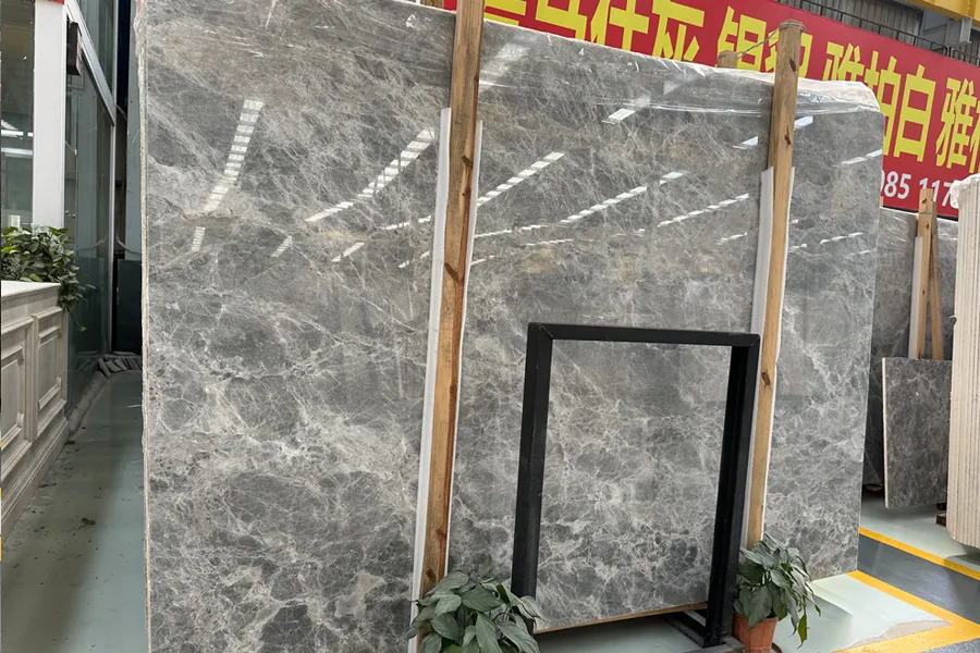 Grey Marble Slabs 91 Silver Mink Marble Polished Slabs