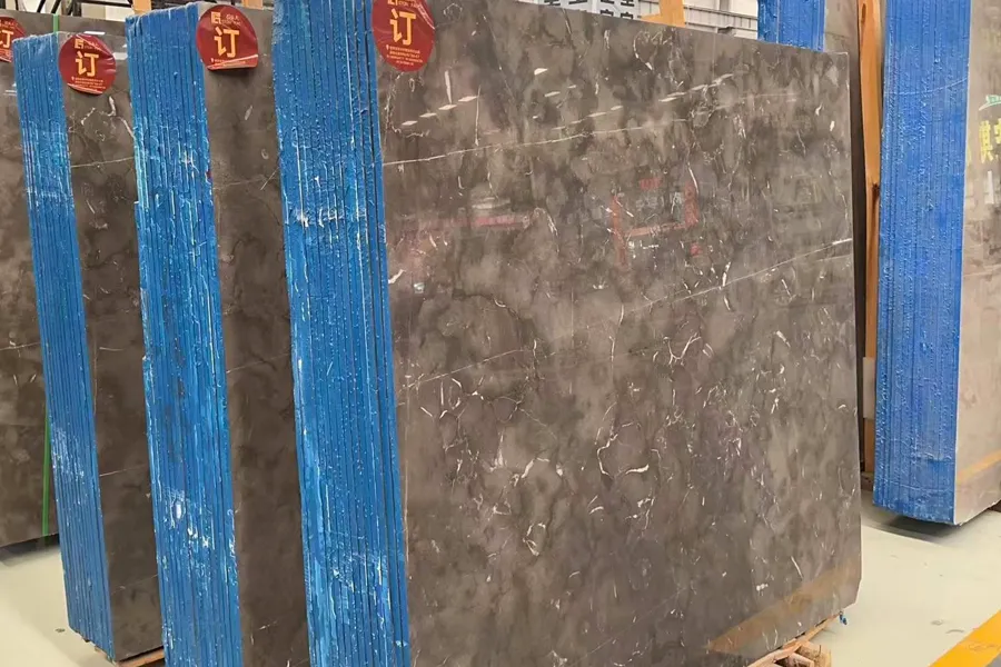 Grey Marble Slabs 105 St. Martin Grey Marble Polished Slab