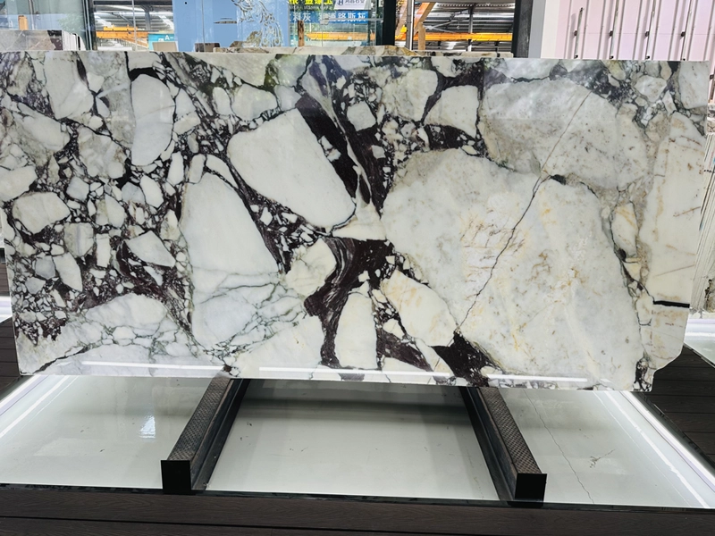 Calacatta White 77 calacatta Purple Marble Polished Slabs