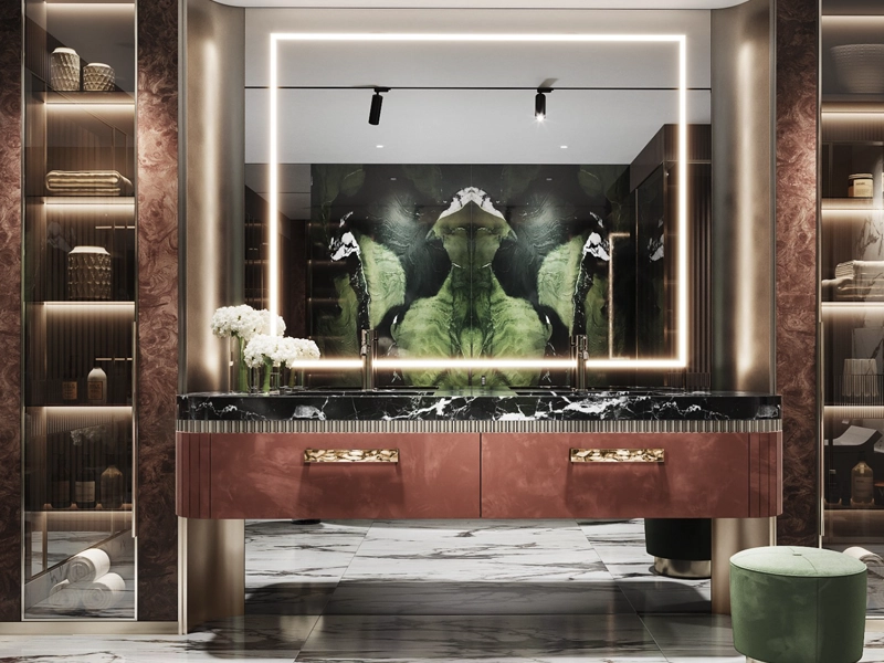 Green Quartzite Slabs 27 Avocatus Quartzite Luxury Bathroom Projects