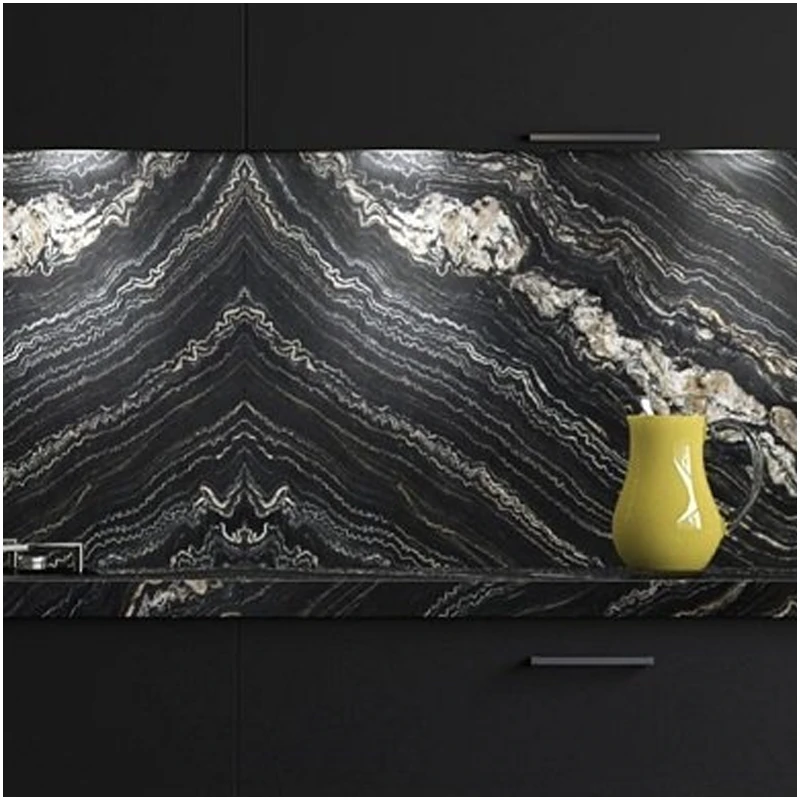 Black Portoro Quartzite 1 Black Portoro Quartzite Kitchen Benchtop Designs