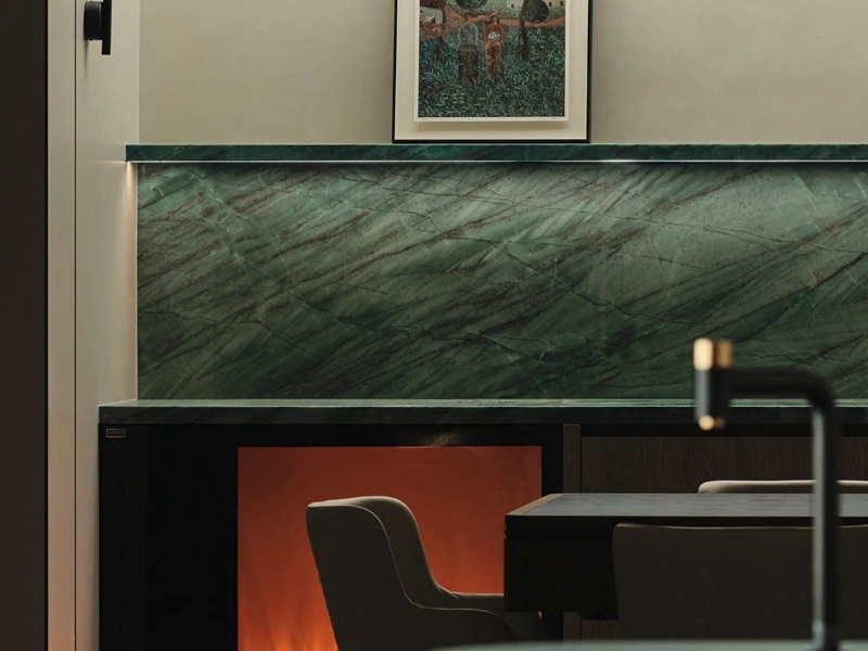 Green Quartzite Slabs 55 Emerald Green Quartzite Benchtops and Backsplash Designs