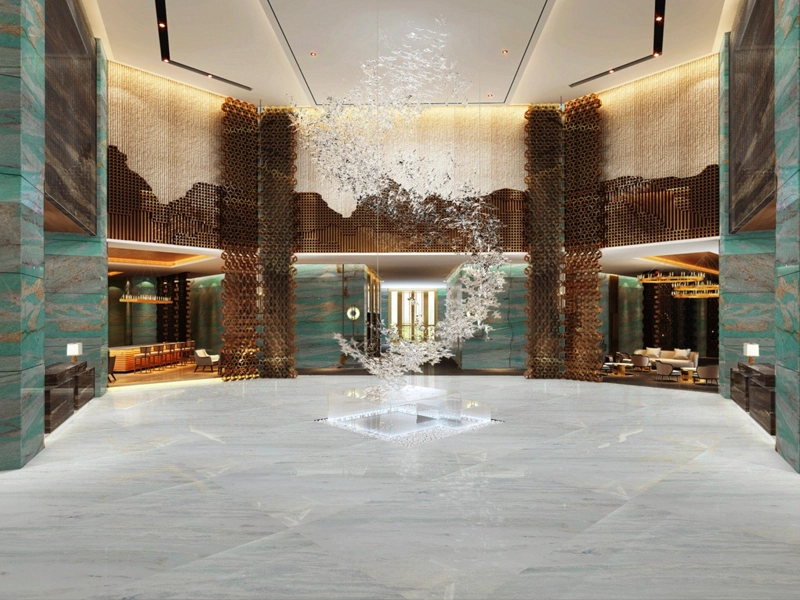 Exotic Quartzite 2 Ibere Sauiqe Quartzite Luxury Hotel Lobby Projects
