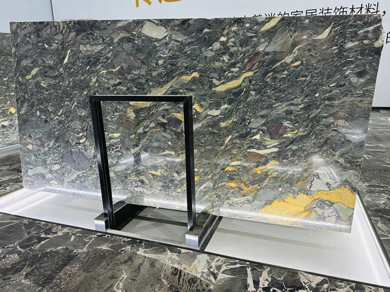 Green Marble 77 PETIT FOUR SEASONS Marble 18mm Slabs