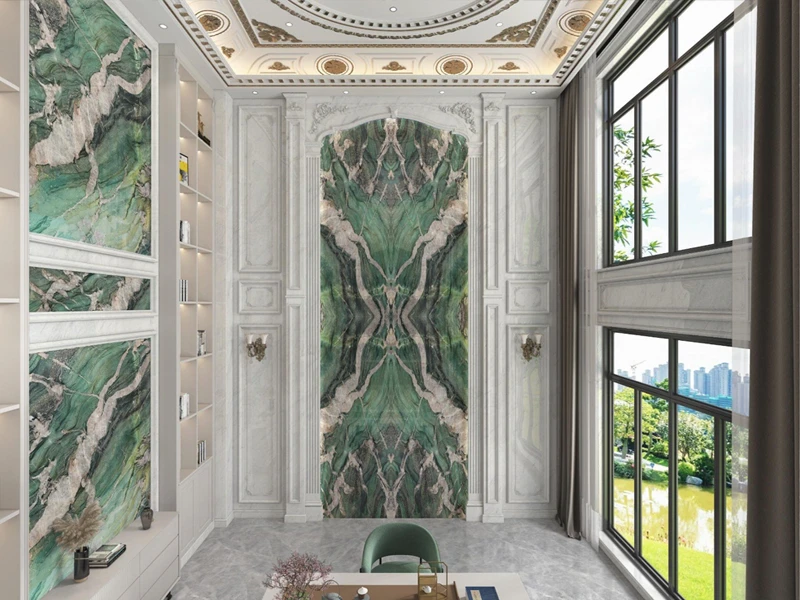 Green Quartzite Slabs 18 Patagonia Green Quartzite Cladding Project-Villas